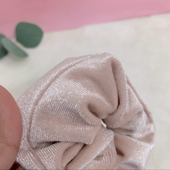 Black and Blush Velvet Scrunchie Bundle - Picture 4 of 5